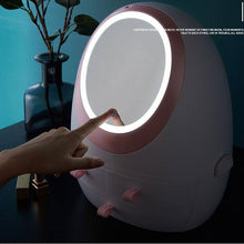 Load image into Gallery viewer, LED Mirror Cosmetic Storage Box