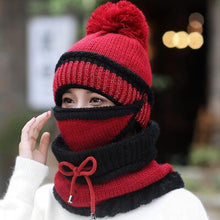 Load image into Gallery viewer, 3 In 1 Beanie Hat Scarf and Mask