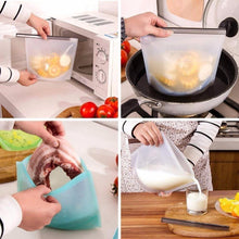 Load image into Gallery viewer, Reusable Silicone Food Storage Bags