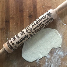 Load image into Gallery viewer, Christmas Embossing Rolling Pin