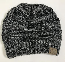 Load image into Gallery viewer, Soft Knit Ponytail Beanie Hat
