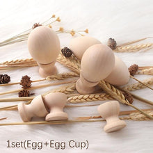 Load image into Gallery viewer, Easter Wooden Egg &amp; Cups
